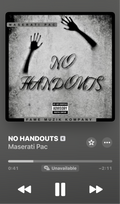 No Handouts T-Shirt – Maserati Pac Merch