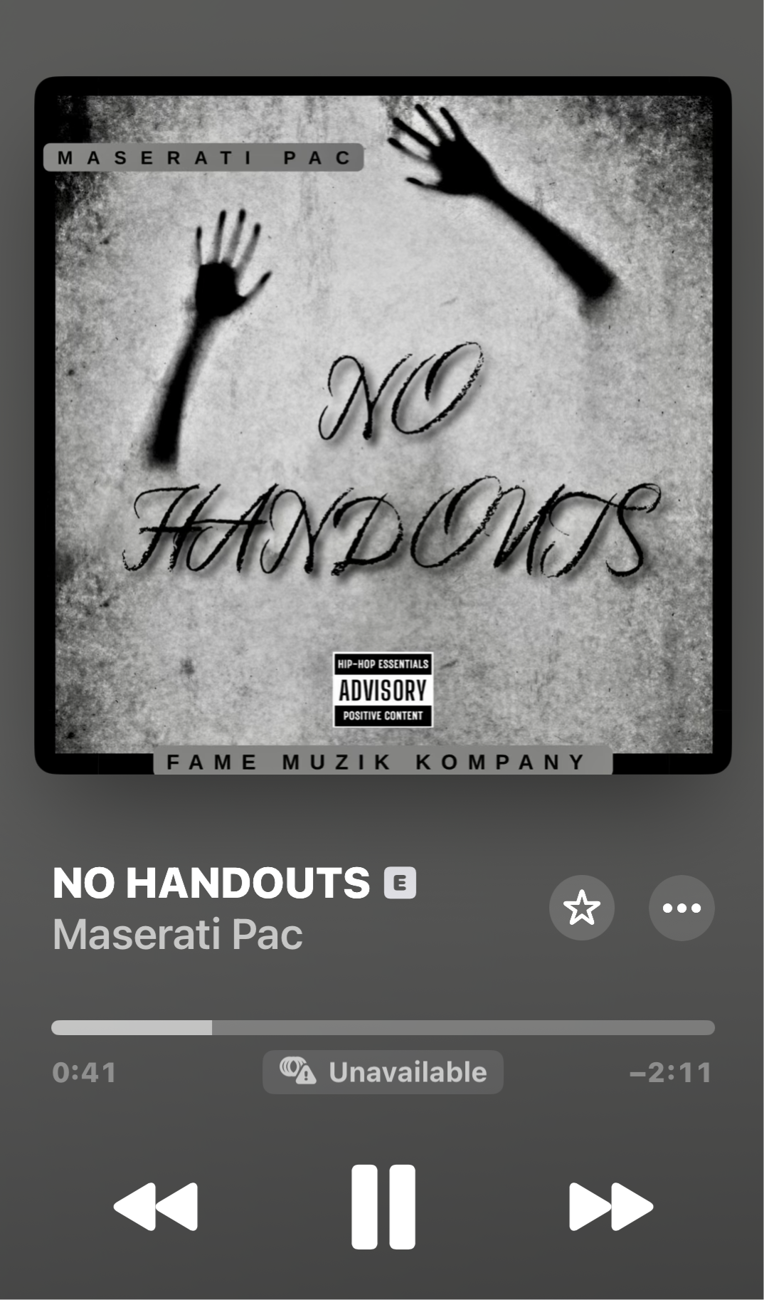 No Handouts T-Shirt – Maserati Pac Merch